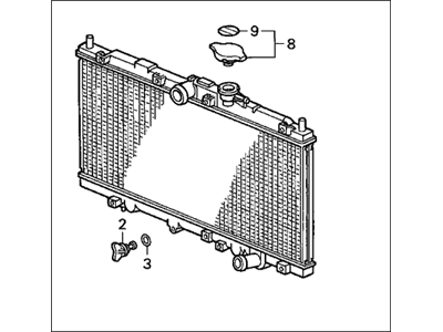 Acura 19010-P0H-A01 Radiator (Denso)