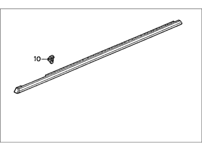 Acura 72450-SV2-013 Left Front Door Molding Assembly