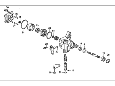 Acura 06561-P0A-505RM Power Steering Pump Sub-Assembly (Reman)