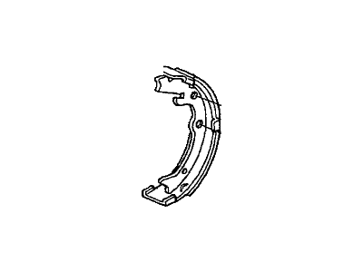 2003 Acura TL Parking Brake Shoe - 43154-S47-N01