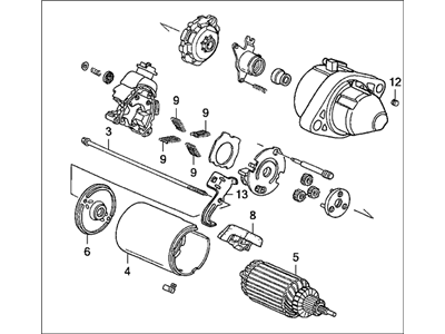 Acura TSX Starter Motor - 06312-RAA-506RM