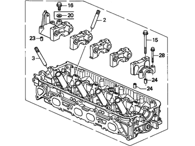 Acura 12100-P0A-000 Cylinder Head Assembly