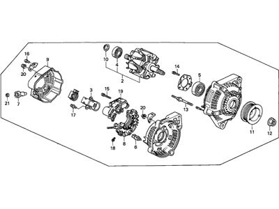 1997 Acura CL Alternator - 31100-P0A-003