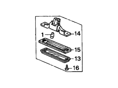 Acura 34100-SV4-A01 Light Assembly, License