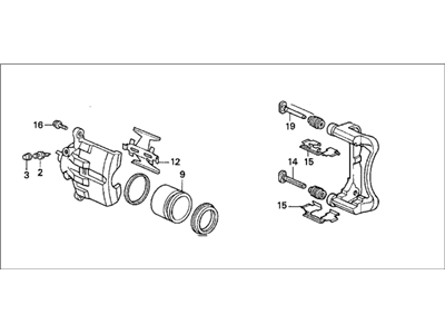 1998 Acura CL Brake Caliper - 45019-SM5-000