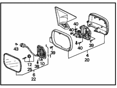 81653-T2F-A31 Acura Cover, Driver Side Track End (Upper) Illustration 1 of 1