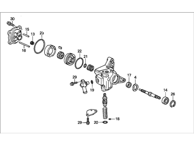 Acura 56110-P0A-013 Power Steering Pump Sub-Assembly