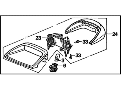 76207-SJA-A01 Acura Clamp Illustration 1 of 1