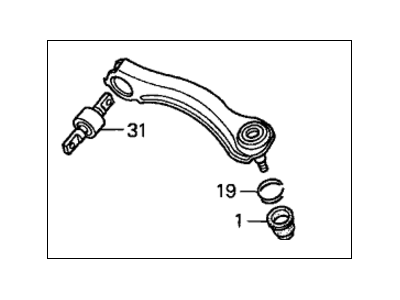 Acura 52390-SM4-033 Right Rear Control Arm (Upper)