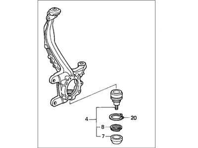 1997 Acura CL Steering Knuckle - 51215-SX0-900