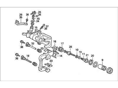 81595-SV1-L32ZH Acura Cover, Left Rear Foot Rail (Outer) (Light Quartz Gray) Illustration 1 of 1
