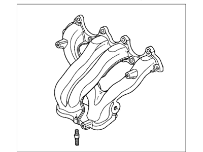 Acura 18000-P0A-010 Manifold Assembly, Exhaust