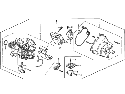 1997 Acura CL Distributor - 30100-P0H-A01