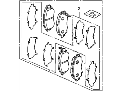 Acura 45022-SHJ-415 Front Disc Brake Pad Set