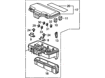 8-97023-235-1 Acura Clip, Water Hose Radiator Illustration 1 of 1