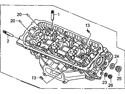 Acura MDX Cylinder Head - 12300-RDJ-810