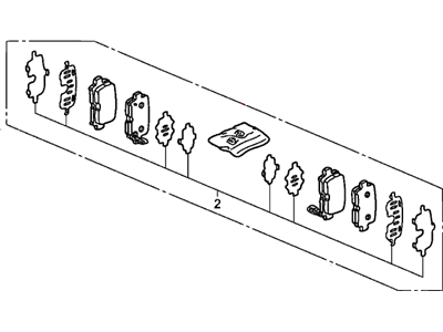 Acura 43022-S3V-A02 Rear Disc Brake pad Set