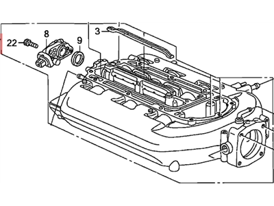 Acura Intake Manifold - 17030-RDA-A03