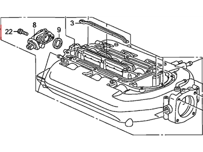 Acura MDX Intake Manifold - 17030-RDA-A03