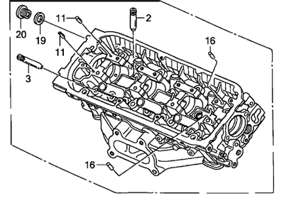 Acura MDX Cylinder Head - 12100-RDJ-305