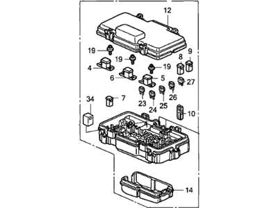 8-97022-812-0 Acura Plate, Caution Child Lock Illustration 1 of 1