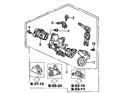 12205-PH7-305 Acura Guide, Exhaust Valve Illustration 1 of 1