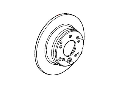 Acura 42510-STK-A00 Rear Brake Drum Disk