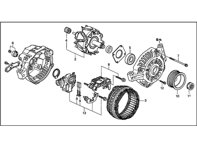 Acura RSX Alternator - 06311-PND-505RM