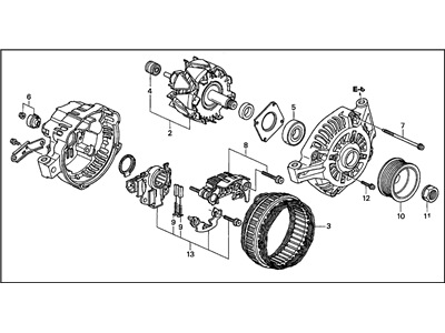 Acura Alternator - 06311-RJJ-505RM