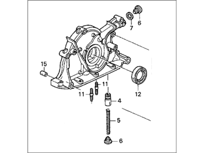 1994 Acura Integra Oil Pump - 15100-PR4-A03