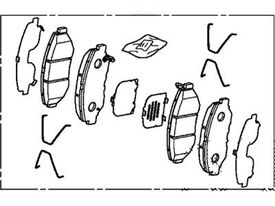 Acura 45022-TR7-A01 Front Disc Brake pad Set