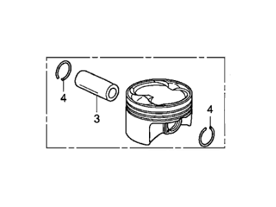 Acura Pistons - 13030-RL5-A00