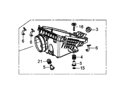 Acura 17201-R1A-A01 Case Set, Air Cleaner