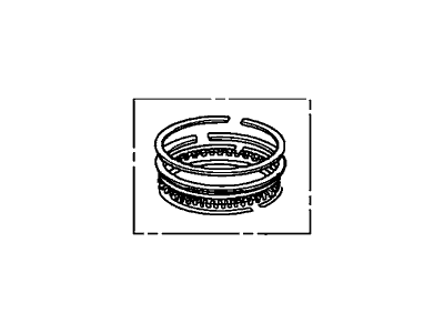 Acura 13011-RL5-A01 Piston Ring Set (STD) (Riken)