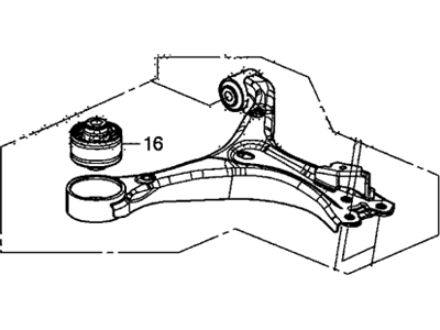 Acura 51350-TX7-A02 Arm, Right Front (Lower)