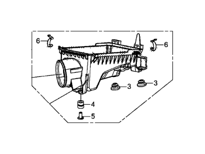 Acura 17201-RX0-A00 Case Set, Air Cleaner