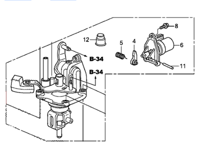 Acura 24400-RPW-000 Lever Assembly, Change (6Mt)