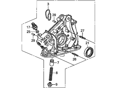 2015 Acura RDX Oil Pump - 15100-R70-A11