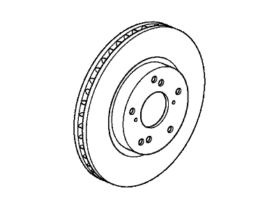 Acura 45251-SNE-A00 Disk, Front Brake (14")