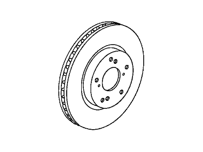 Acura 45251-TR7-A00 Front Brake Disk (16")