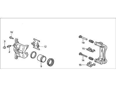 1997 Acura Integra Brake Caliper - 45018-SM5-000