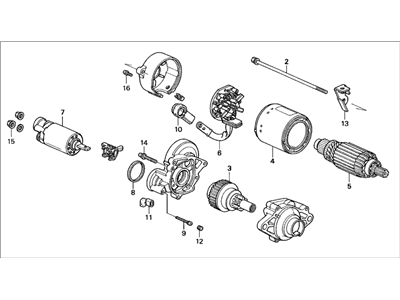 Acura CL Starter Motor - 06312-P0A-506RM