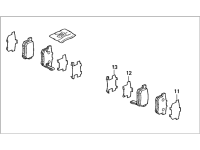 Acura RL Brake Pad Set - 43022-S9A-A01