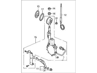 8-97811-065-0 Acura Clip, Door Lock Link Illustration 1 of 1