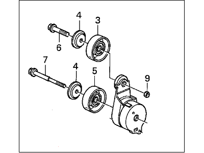 Acura 04317-RCA-305 Serpentine Belt Tensioner