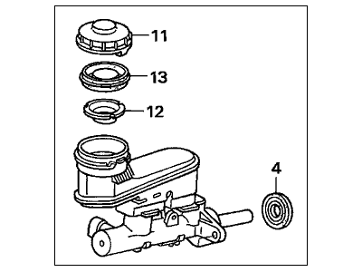 Acura Brake Master Cylinder - 46100-SDB-A02