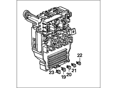 8-94468-662-0 Acura Fuse Unit, Passenger Side (40A) (Green) Illustration 1 of 1