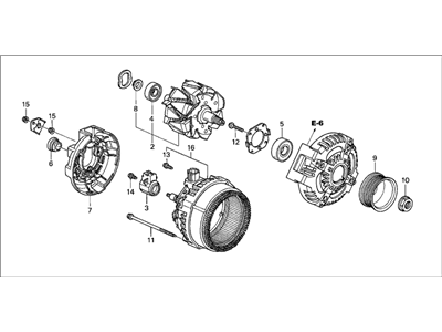 2008 Acura TSX Alternator - 06311-RTA-505RM