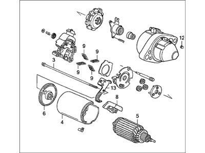 Acura 31200-RAA-A53 Starter Motor Assembly