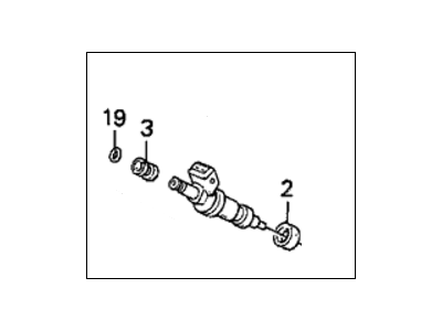 Acura 06164-PJ0-L00 Injector Set, Fuel